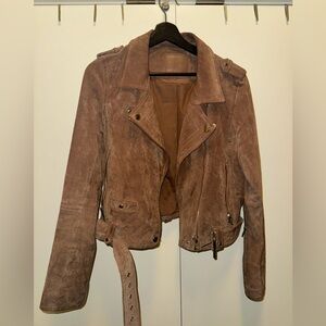 Suede Biker Jacket
